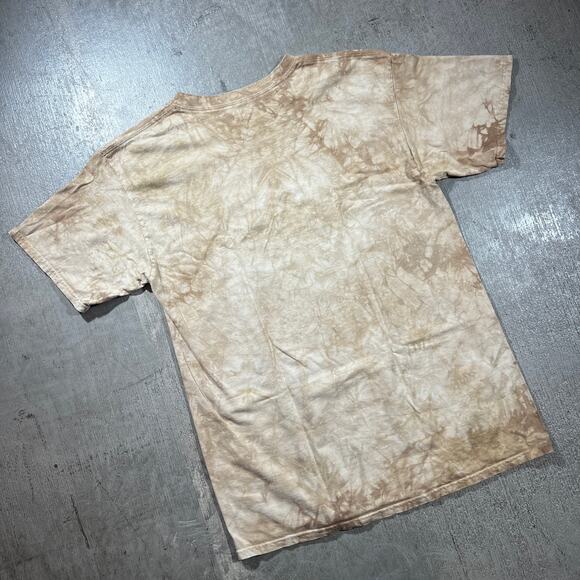 The Mountain Tribal Spirits Tie Dye T-Shirt Brown Large - Picture 3 of 7